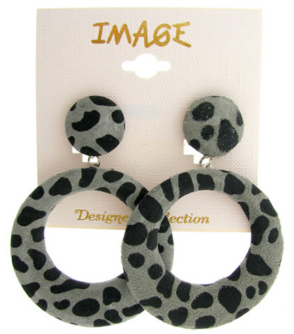 Leopard Print Clip Earrings 6C802C
