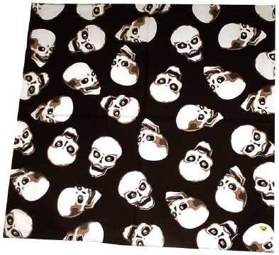 Laughing Skull Black Bandana 6HTS64