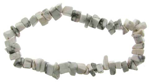 White Howlite Chip Bead Bracelet 720B23313C