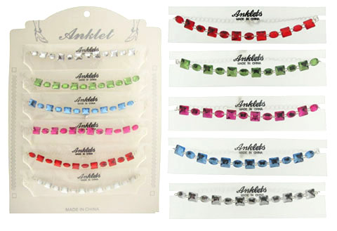 Assorted Gem-look Anklet AN1332A