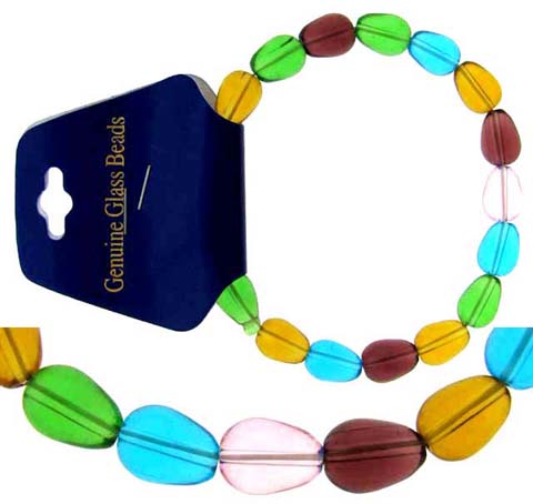 Assorted Color Bead Stretch Bracelet B1606
