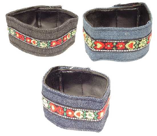 Denim Bracelet w/ Embroidery (Style # B2681)