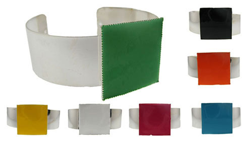 Square Enamel Cuff Bracelets (Style # B3225A)
