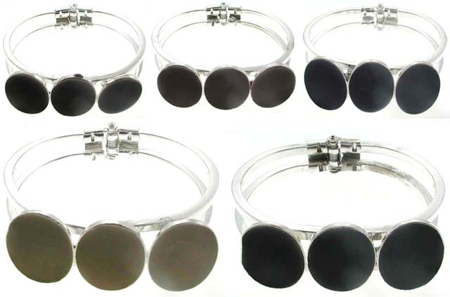 Colored Icon Silvertone Bracelets (Style # B4664A)