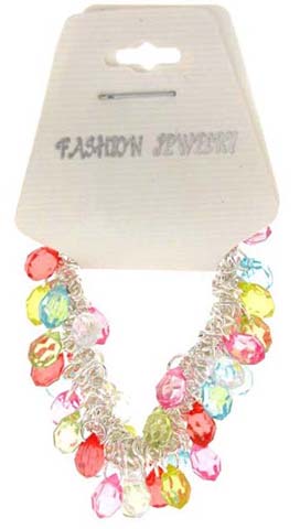 Multicolor Acrylic Bead Bracelet B535AA