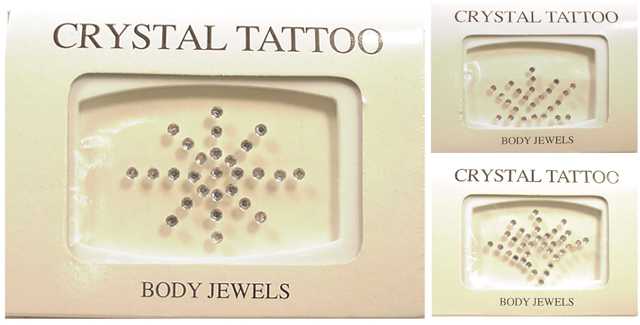 Crystal Removable Tattoos (Style # BDJ8)