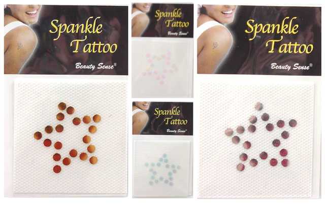 Spankle Tattoo Crystal Star Tattoos (BDJ9006)