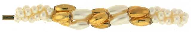Goldtone Pearlesque Bead Bobby Pins (BP11056)