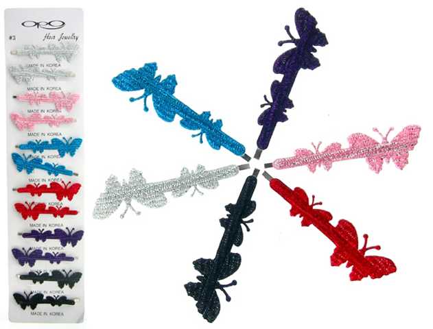 Blitter Butterfly Bobby Pins (BP169)