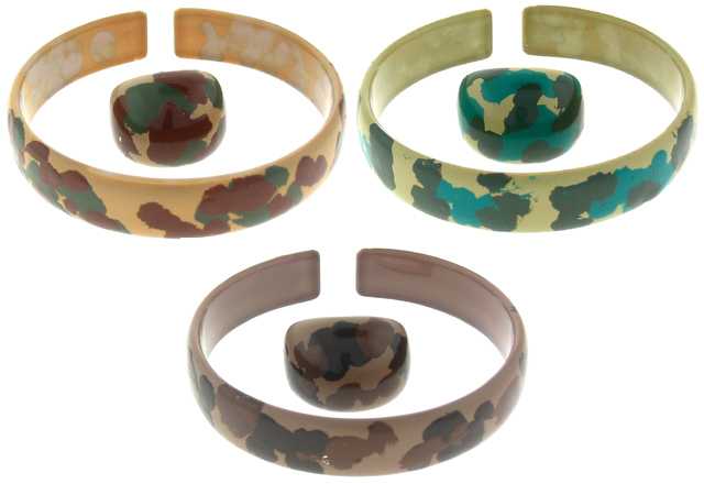 Camouflage Bracelet & Ring Sets (BR3240)