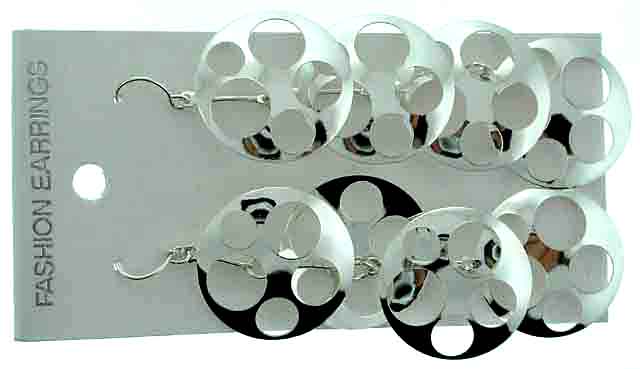 Silvertone Dangle Earrings (E2400A)