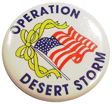 Collectible Desert Storm Flag Pin