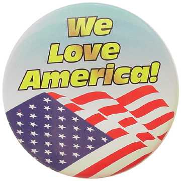 "We Love America" Flag Pin FP25