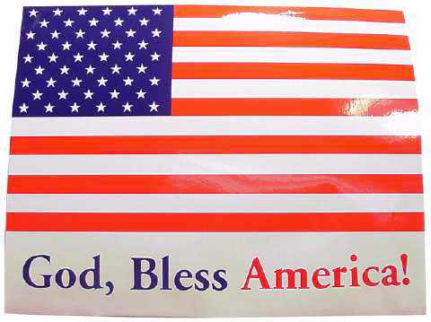 8"x11" Flag Sticker FS8