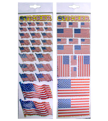 Holographic Flag Stickers FS99095