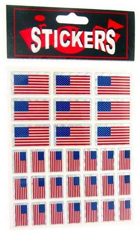 American Flag Sticker Display Unit FS99097