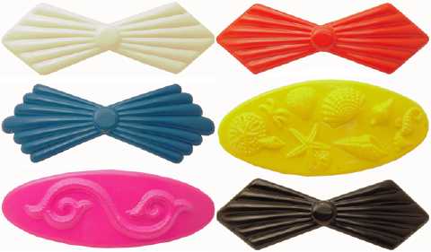 Bright Acrylic Barrettes H1