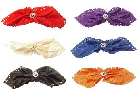 Fabric Bow Barrettes H1325