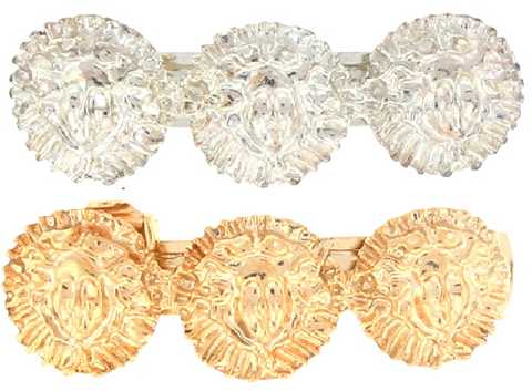 Silver And Goldtone Sun Barrette H31273B