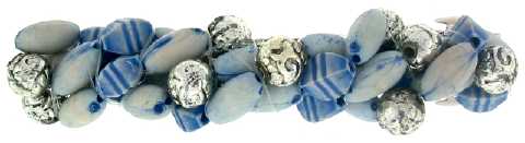 Blue Acrylic Beaded Barrette H34717