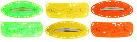 Assorted Fluorescent Acrylic Barrette H36313C