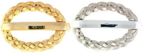 Silver & Goldtone Acrylic Barrette H47815