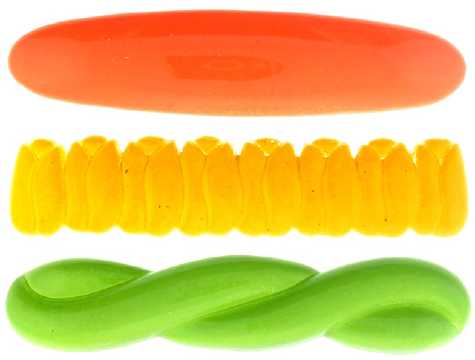 Assorted Pattern Fluorescent Acrylic Barrette H55072