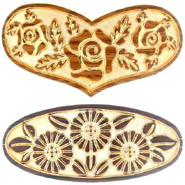 Assorted Goldtone Floral Pattern Barrette H55573