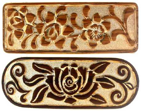 Assorted Goldtone Floral Pattern Barrette H55575