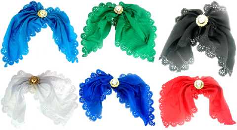 Assorted Color Bow Style Barrette H6715