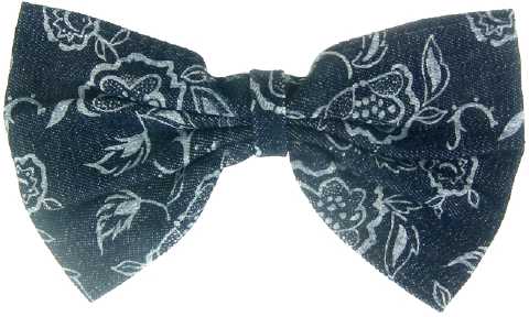 Floral Print Fabric Bow Barrette H8792