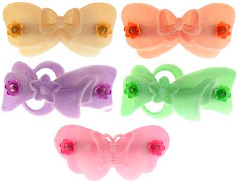 Assorted Pastel Colors & Shapes Barrette H94057