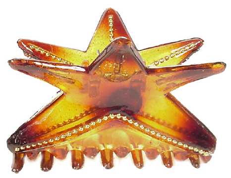 Tortoiseshell Star Acrylic Hair Claw HBC3015