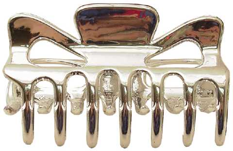 Silvertone Acrylic Hair Claw HBC33