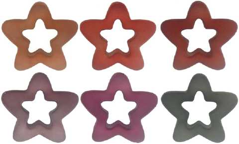 Assorted Color Star Acrylic Hair Claw HBC3464