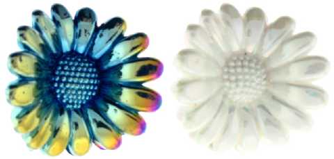 Black & White Acrylic Flower Hair Claw HBC55833