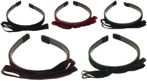Assorted Color Fabric Bow Headband HBK2124