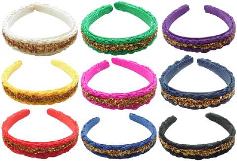 Assorted Fabric Covered Headband HBK235