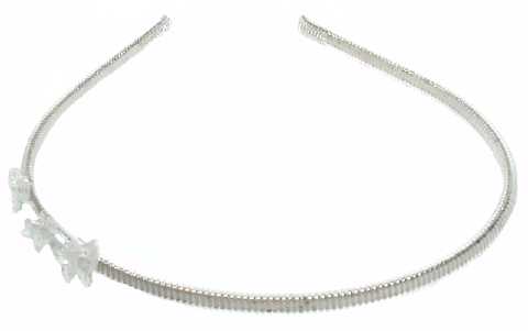 Clear Butterfly Trio Wire Headband HBK2641