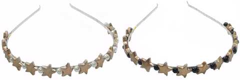 Stars & Pearls Wire Headband HBK2720