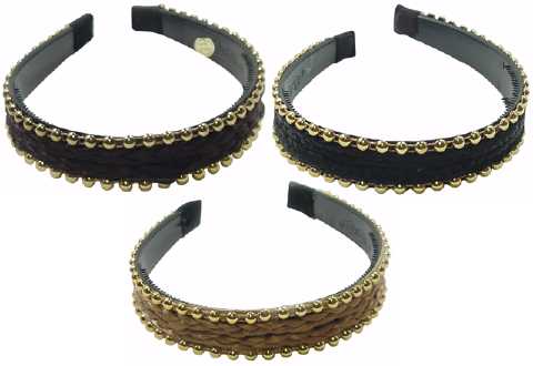 Assorted Braided Synthetic Hair Headband HBK295