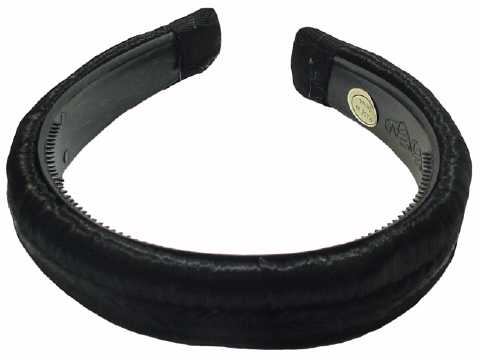 Braided Black Synthetic Hair Headband HBK304