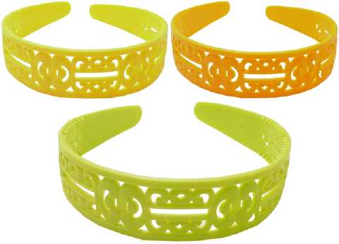 Ornate Design Citrus Colors Acrylic Headband HBK49630