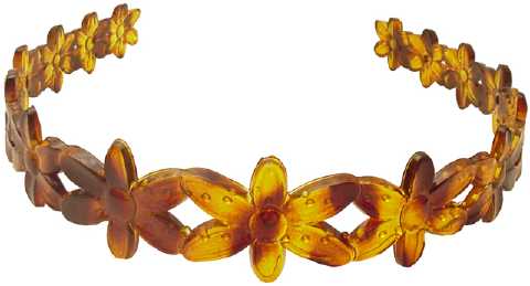 Floral Design Tortoiseshell Acrylic Headband HBK49649