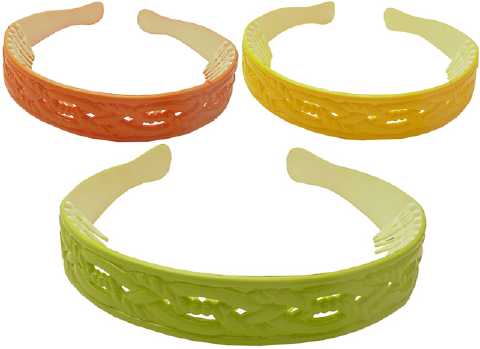Citrus Colors Acrylic Comb Headband HBK59401
