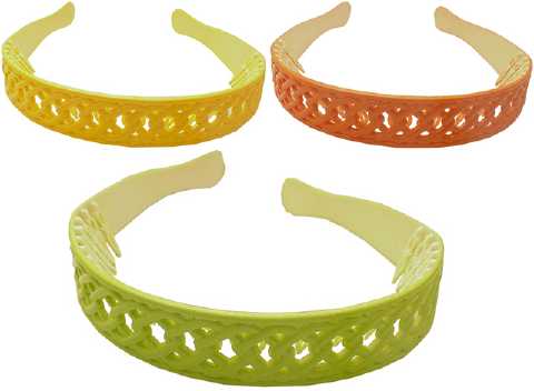 Citrus Colors Acrylic Comb Headband HBK59404