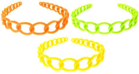 Citrus Colors Chain Look Acrylic Headband HBK59417