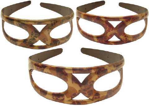 Open Ovals Wide Acrylic Headband HBK59457