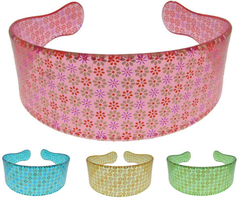 Floral Wide Acrylic Headband HBK59547E