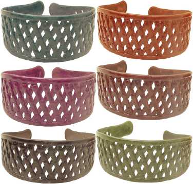 Lattice Pattern Wide Acrylic Headband HBK59648